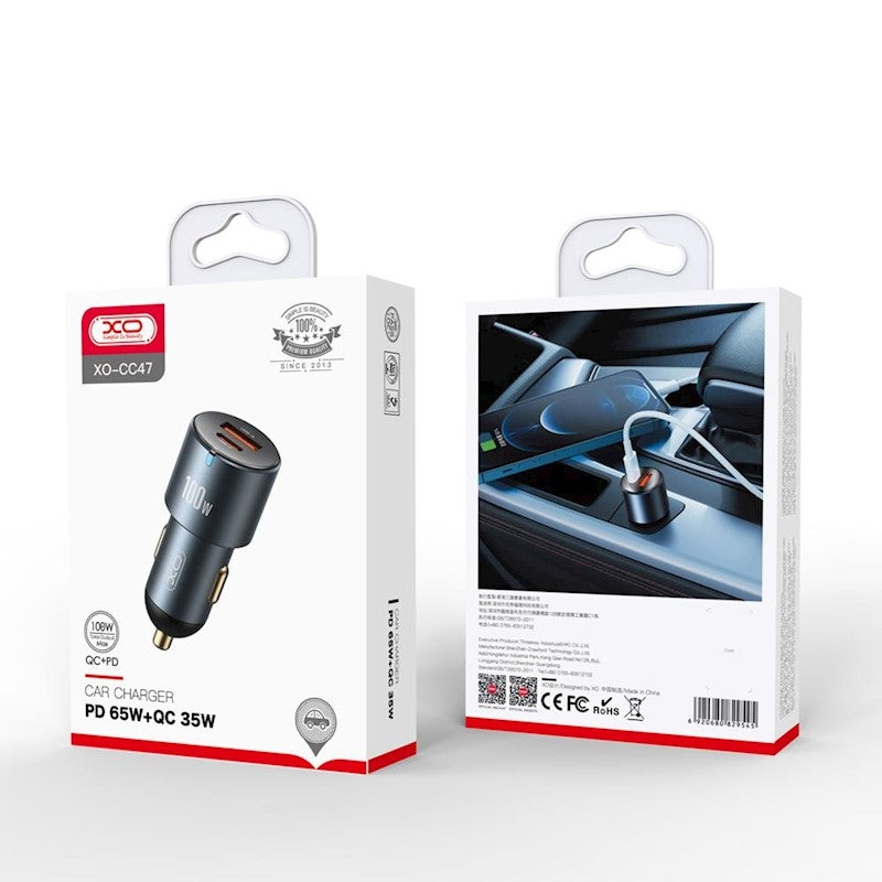 Car Charger TC USB 100W XO CC47